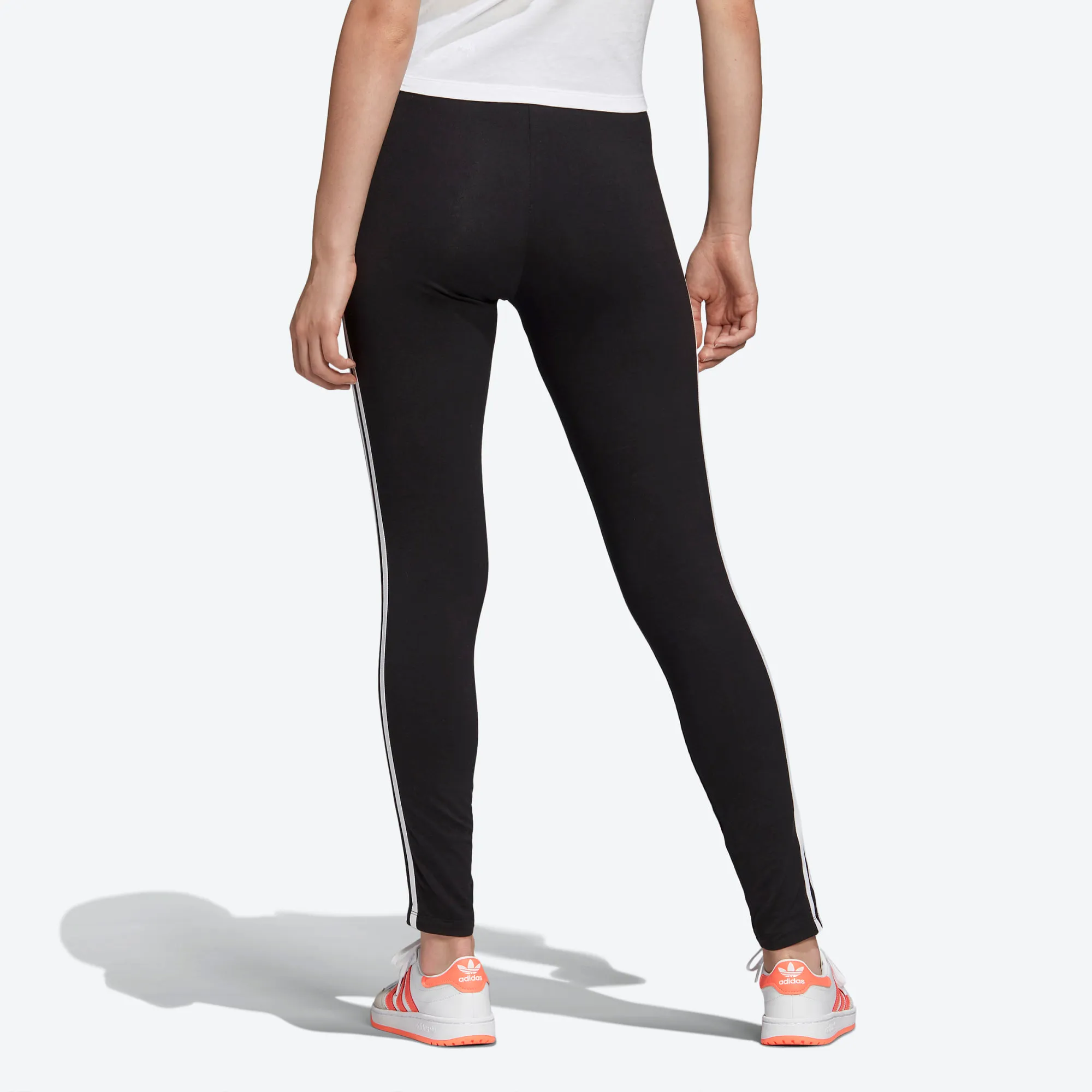 Adidas Women's Adicolor 3 Stripes Leggings - Black / White