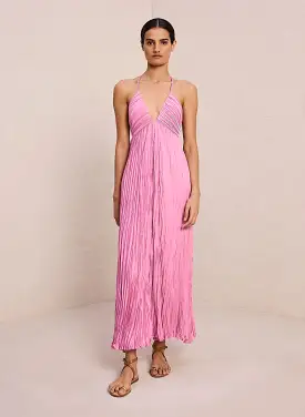 ALC Angelina Satin Pleated Dress