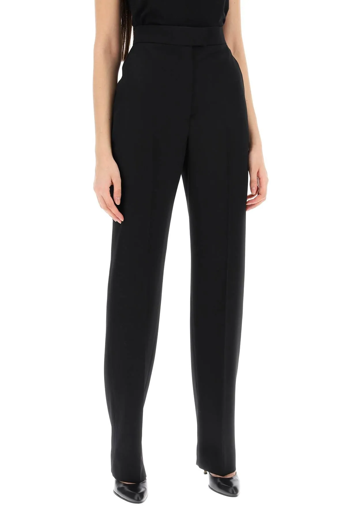 Alexander mcqueen tailored cigarette pants 787506 QJAAC BLACK