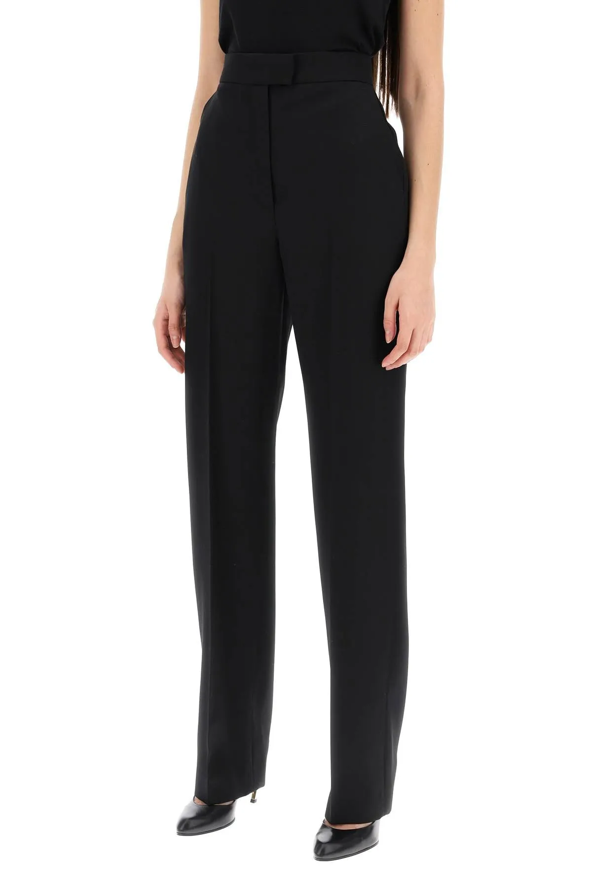 Alexander mcqueen tailored cigarette pants 787506 QJAAC BLACK