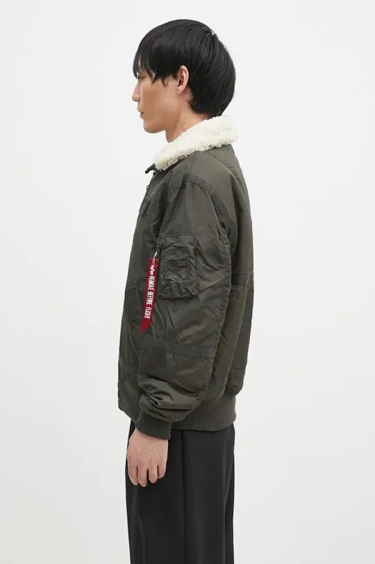 Alpha Industries jacket B15-3 men's green color 198122