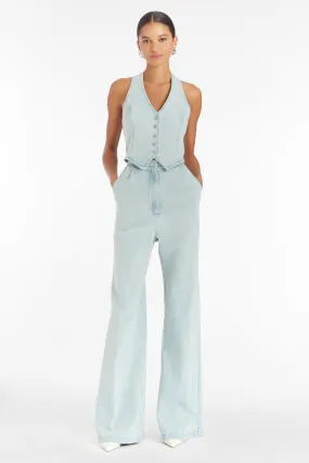 Amanda Uprichard - Ethan Denim Jumpsuit - Iceberg