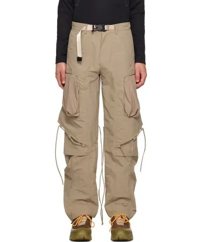 Archival Reinvent Beige Hidden Worker Cargo Pants