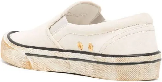 Bally slip-on low-top suede sneakers White