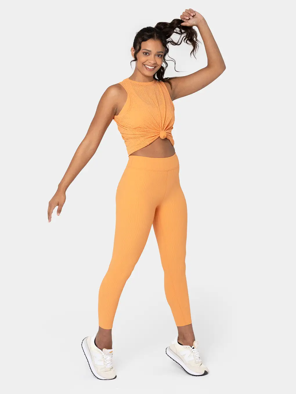 BARRY'S APRICOT RIB LEGGINGS