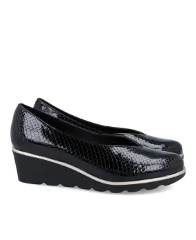 Black wedge shoes Dgirls 3706