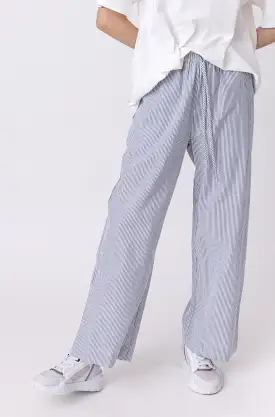 BOTEGO Pants Navy Stripe