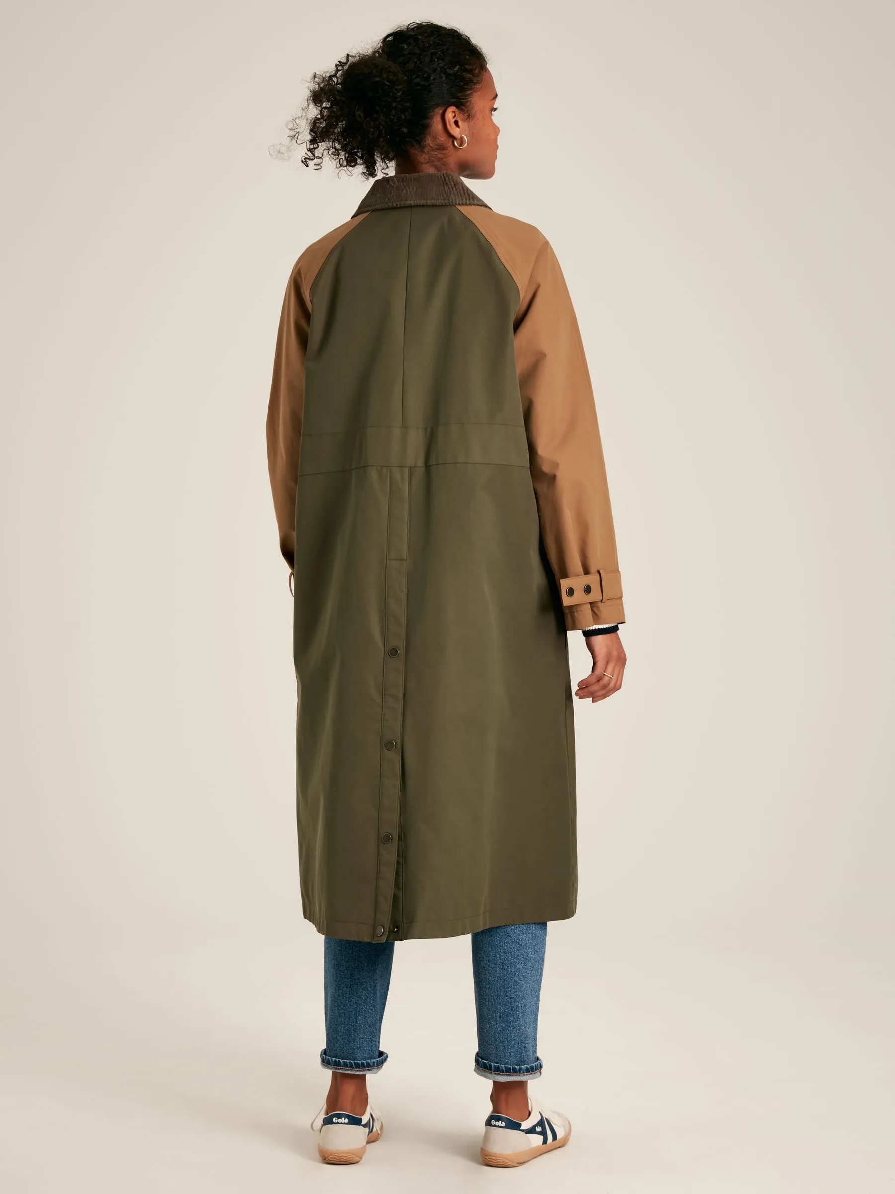 Brown & Khaki Waterproof Trench Coat