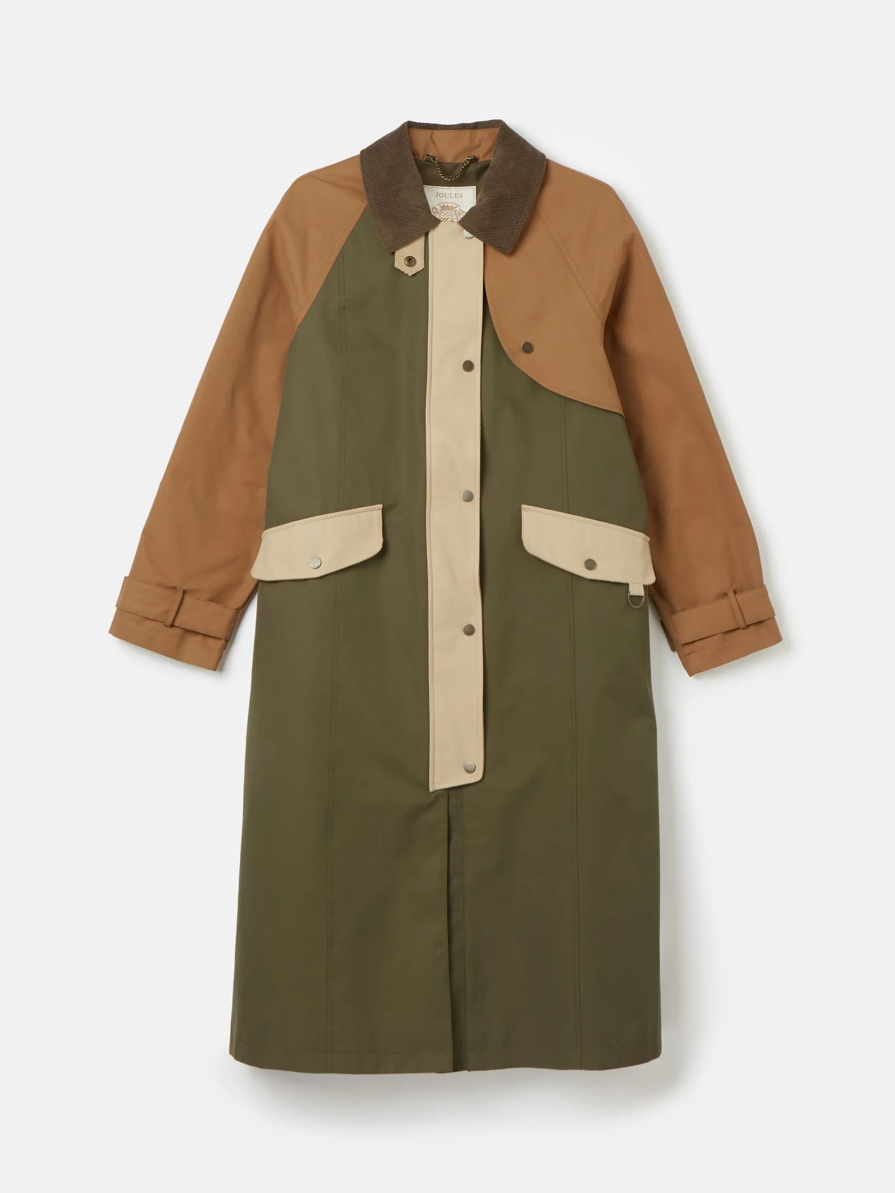 Brown & Khaki Waterproof Trench Coat