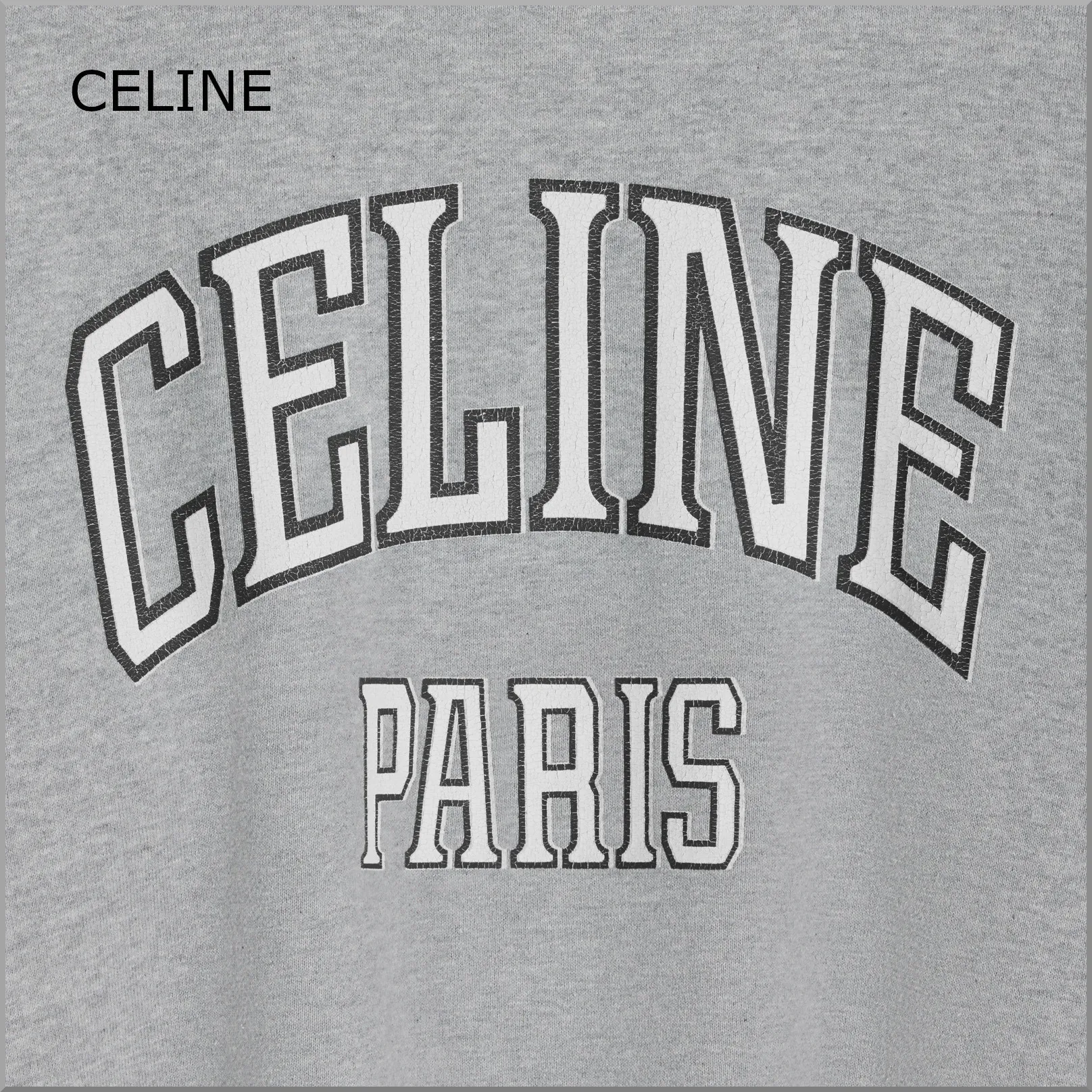 CELINE  |celine paris loose sweatshirt in cotton fleece