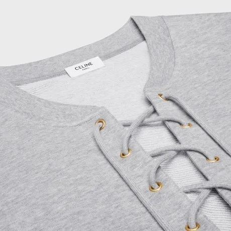 CELINE  |loose celine paris sweatshirt in cotton and cashmere