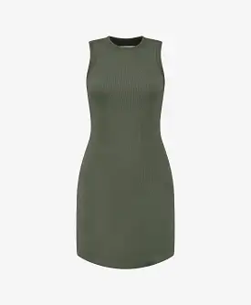 Chimera Green Erib Tank Dress