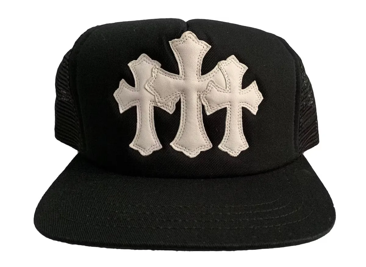 CHROME HEARTS CEMETERY TRUCKER HAT BLACK