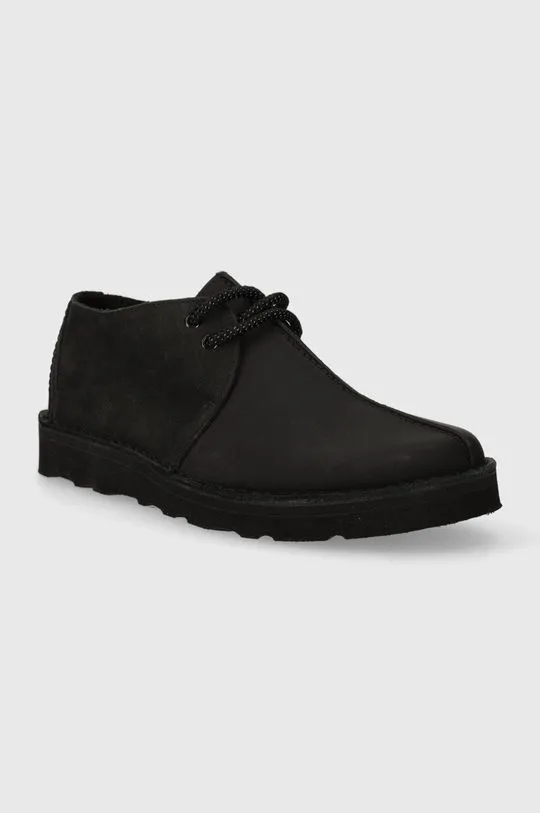 Clarks leather shoes women's black color