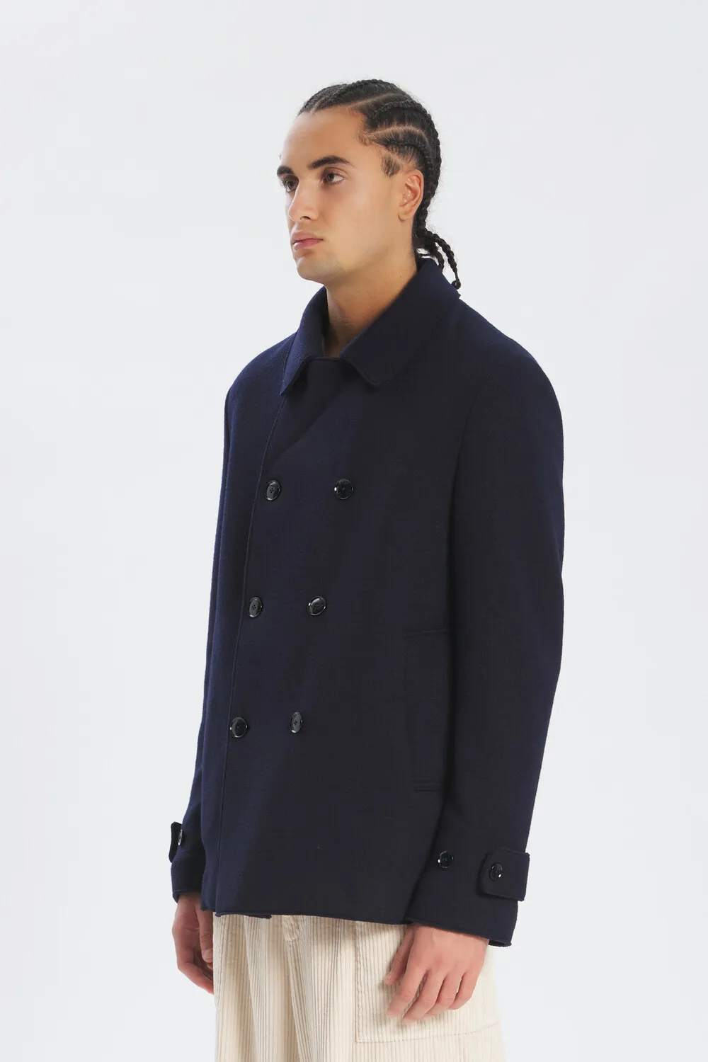 Coat Ribola Lanoso Navy