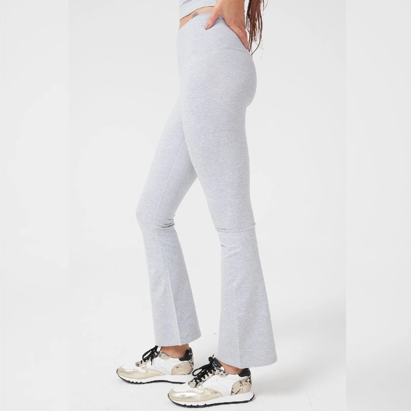 Collegiate Gray TLC Flare Leggings