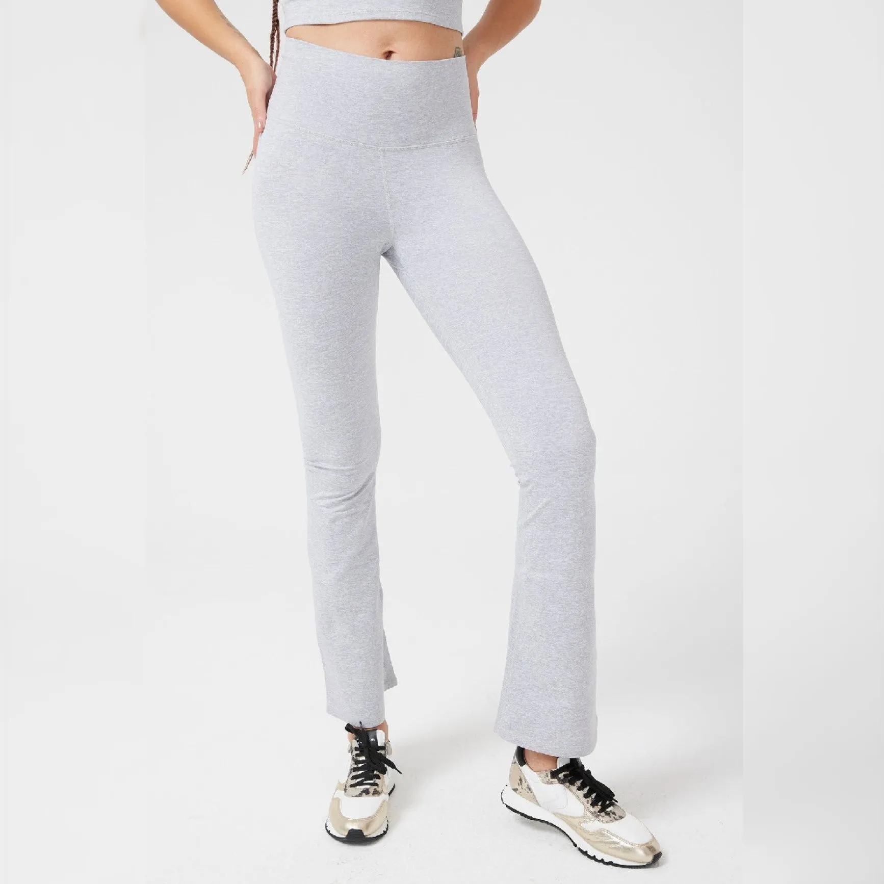 Collegiate Gray TLC Flare Leggings