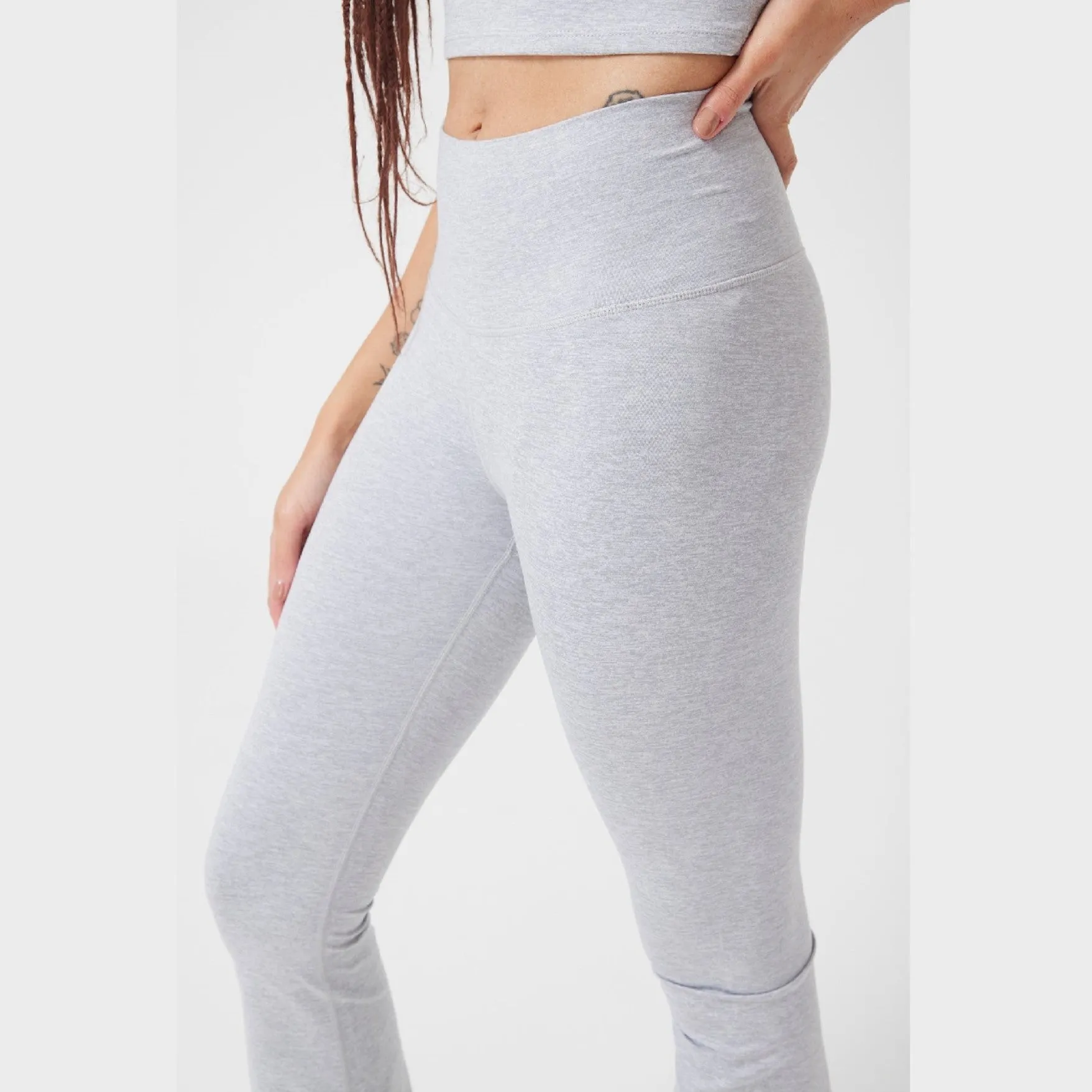 Collegiate Gray TLC Flare Leggings