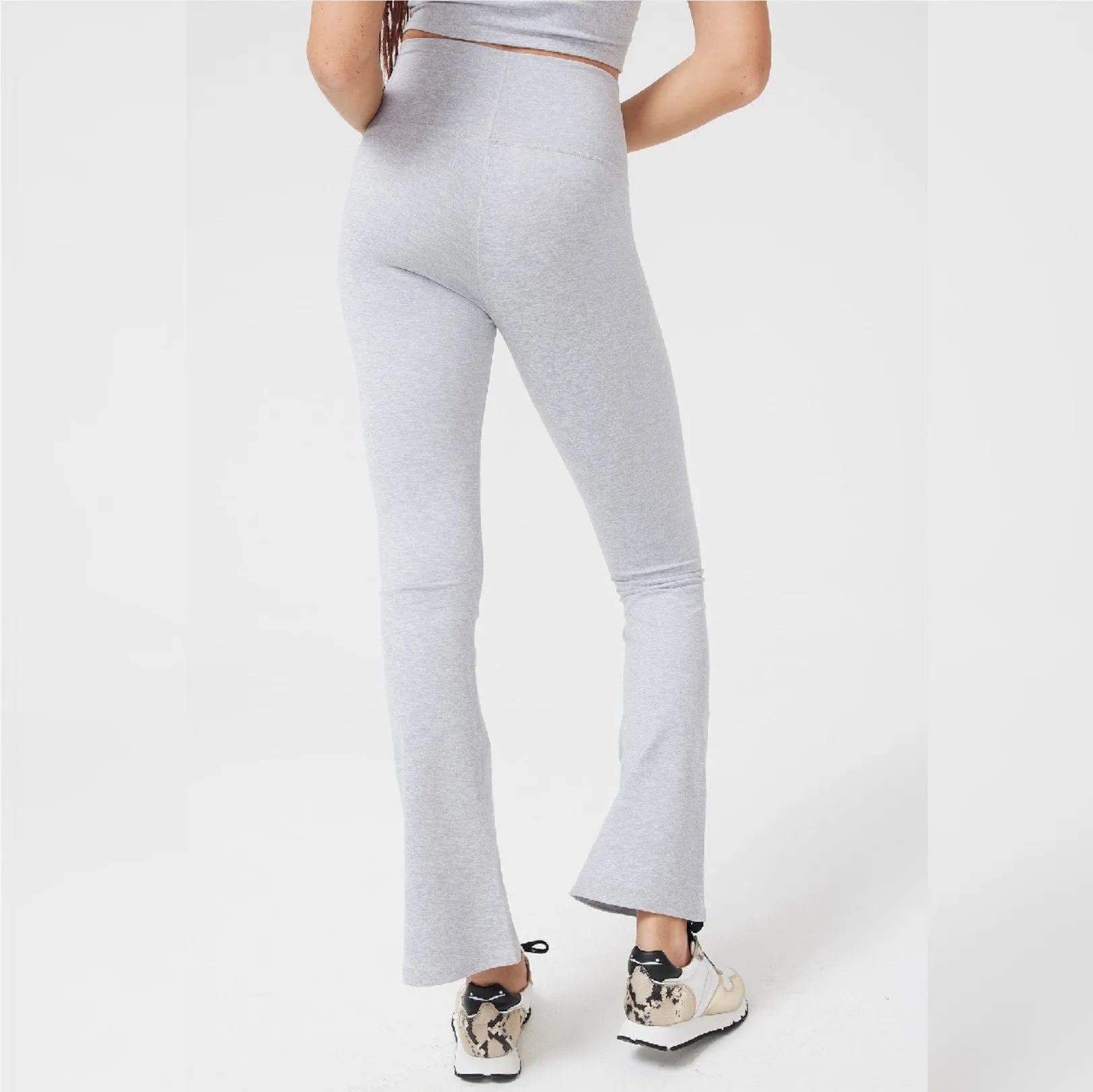 Collegiate Gray TLC Flare Leggings