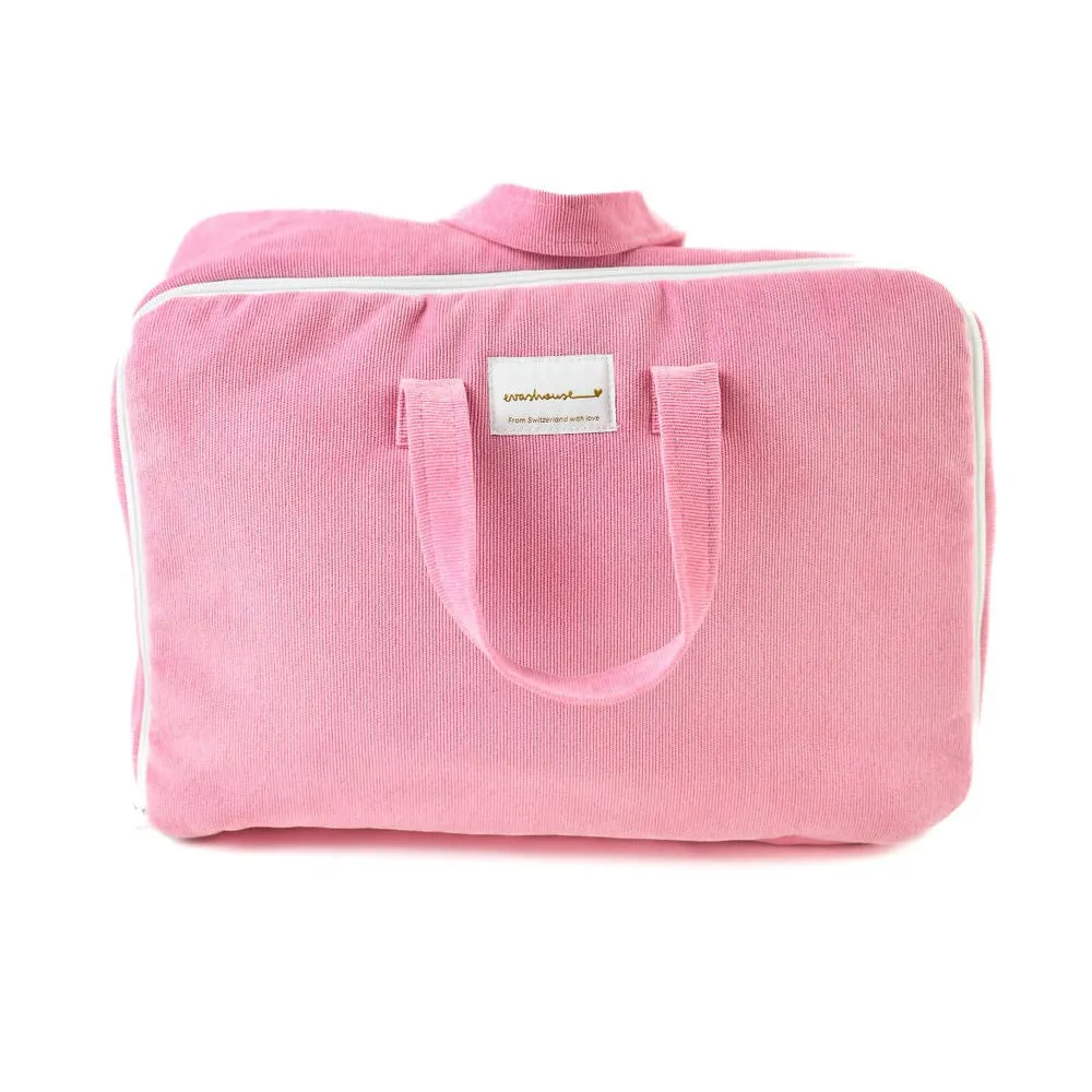 Corduroy Flowers Accessories Suitcase - Pink