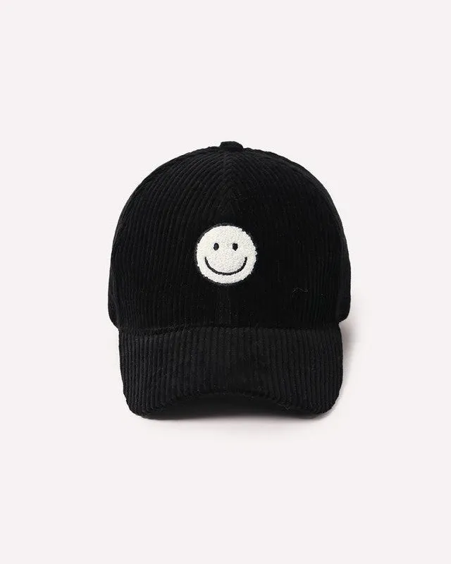 Corduroy Smile Baseball Cap