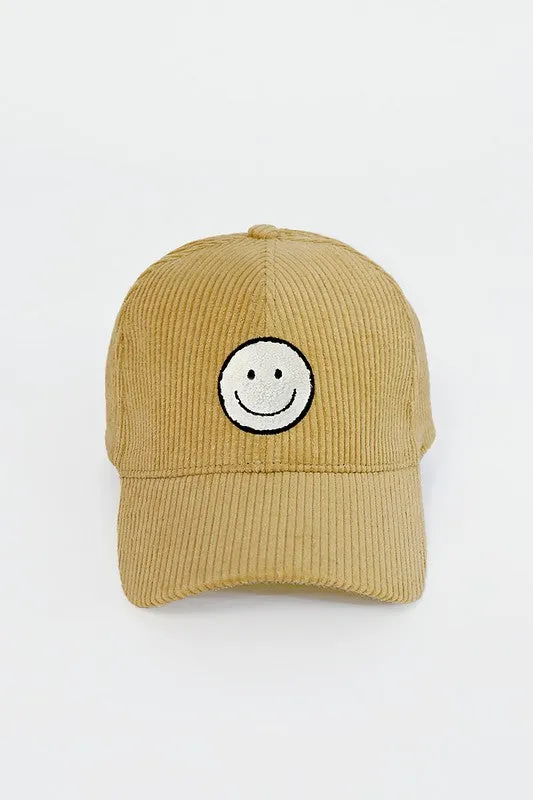 Corduroy Smile Baseball Cap