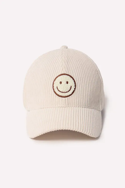 Corduroy Smile Baseball Cap