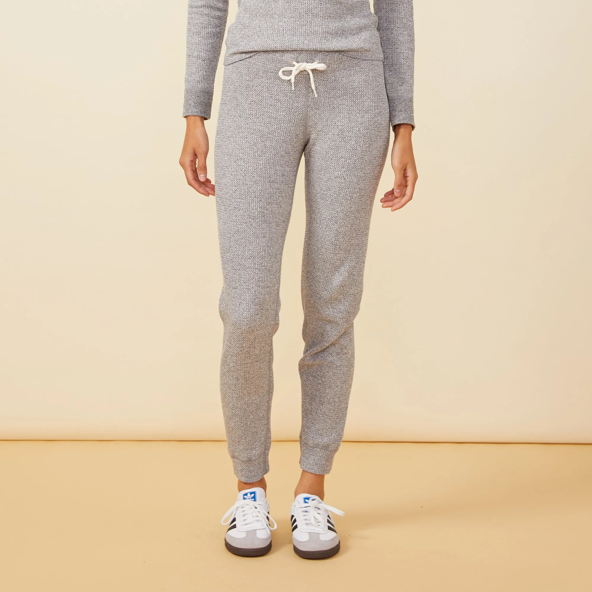 Cozy Heather Thermal Cuff Sweat