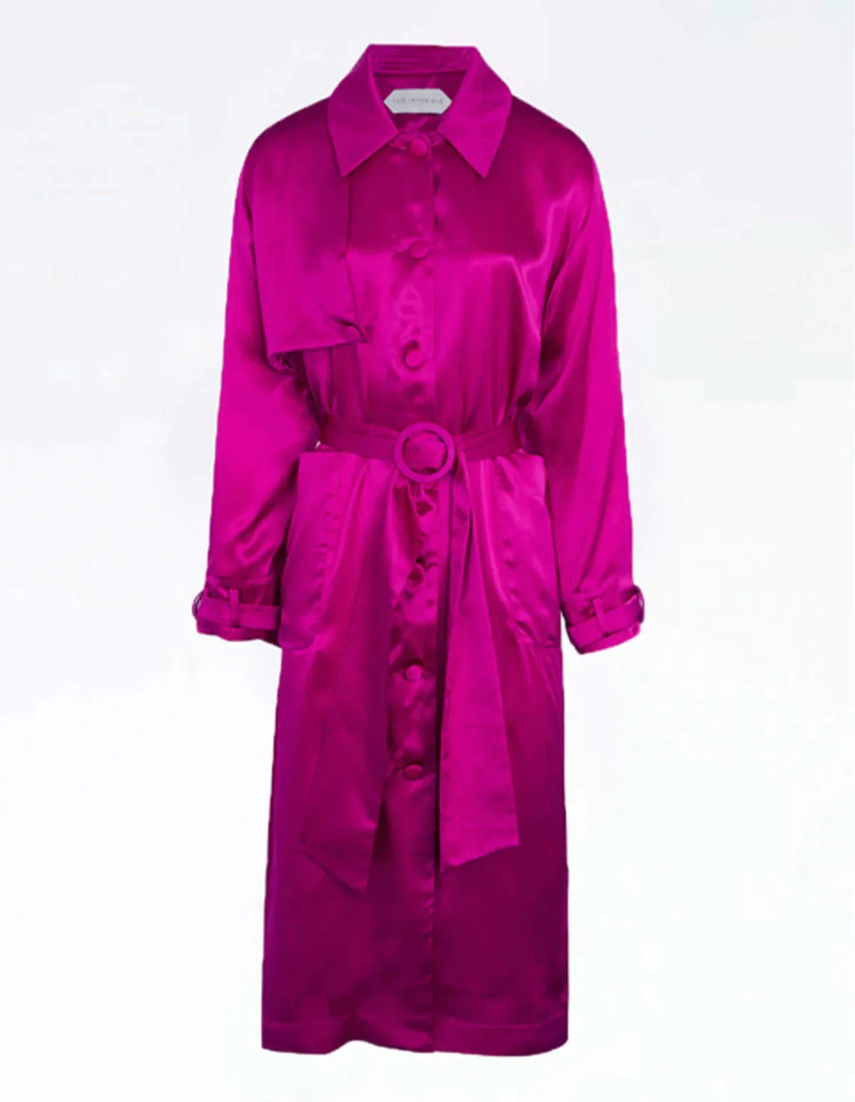 Cyrille Trench Coat - Fuchsia