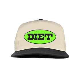 Diet Starts Monday Oval Hat (Beige/Black)