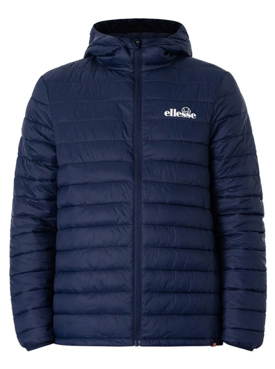 Ellesse Hooded Mazzini Padded Puffer Jacket Navy