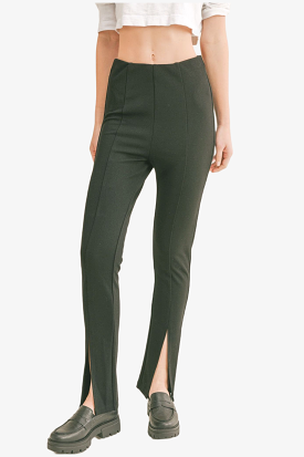 Evening Cocktail Front Slit Leggings