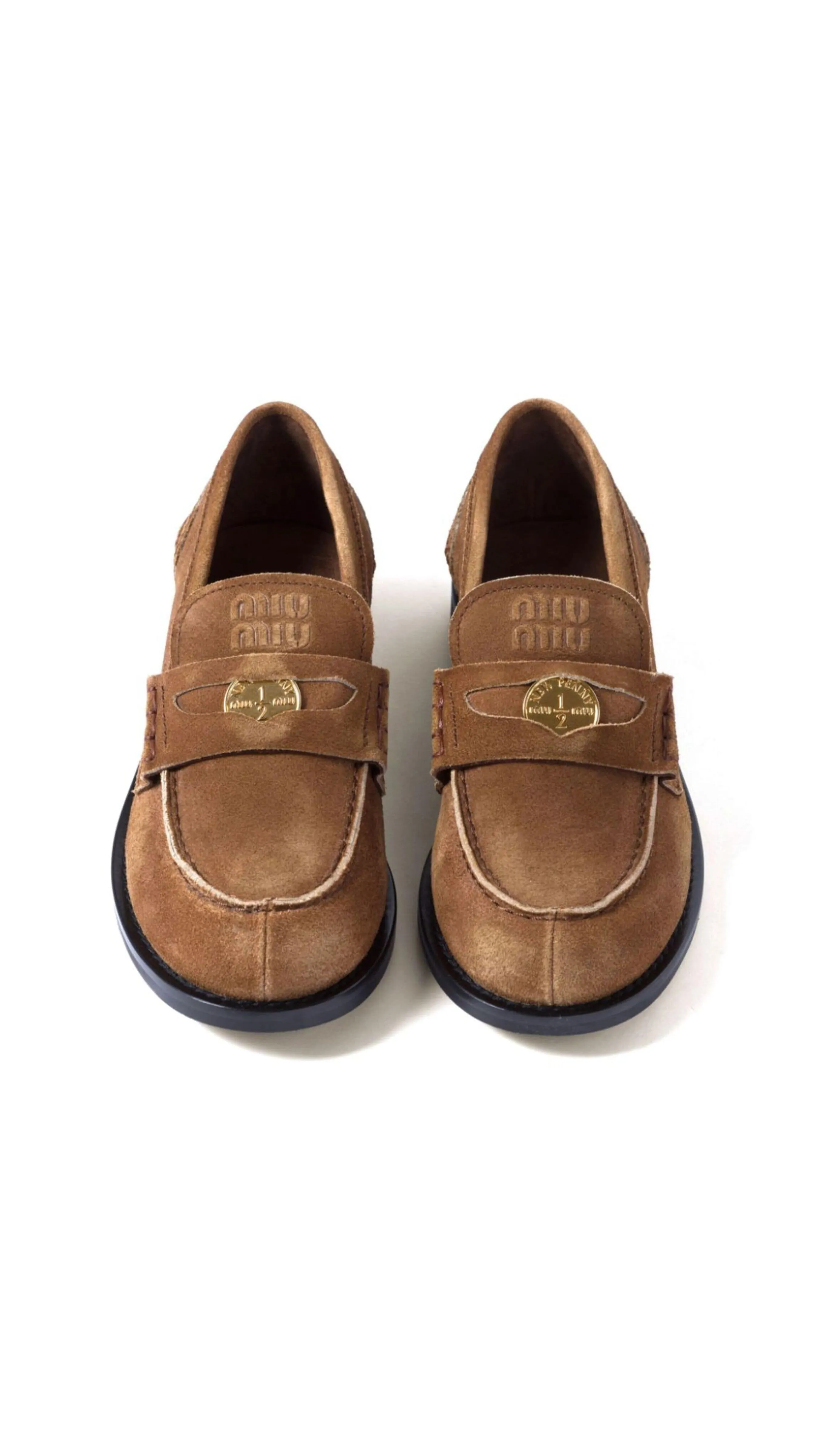 Faded Suede Loafers - Cinamon