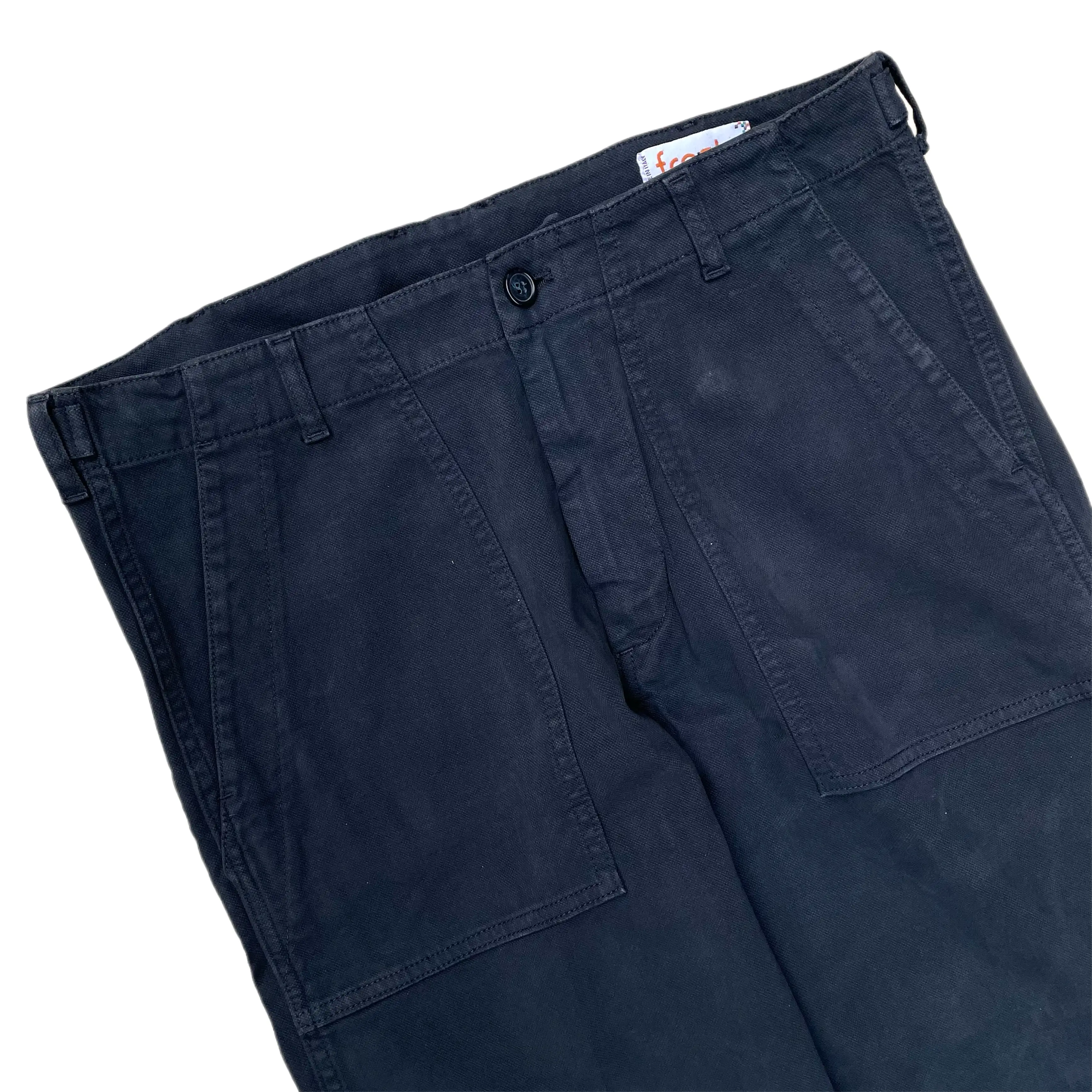 FRESH Cotton Fatigue Pants In Navy