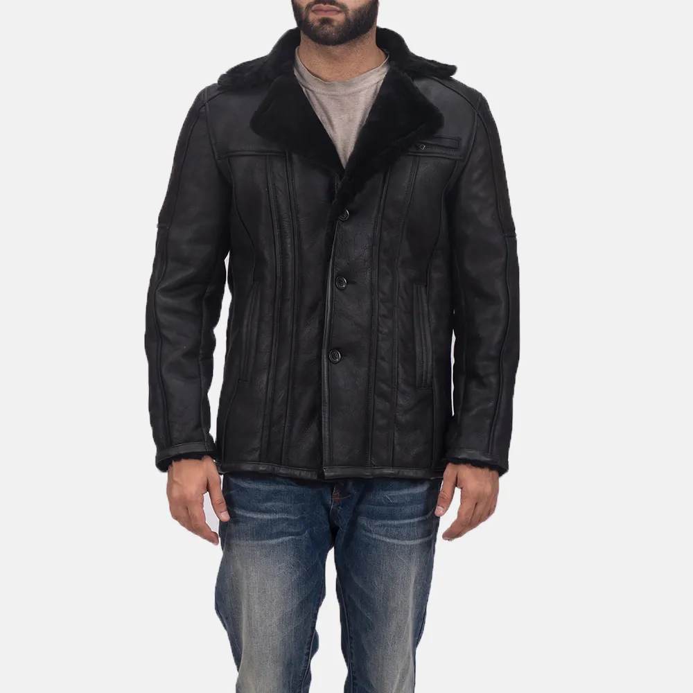 Furcliff Double Face Shearling Leather Coat