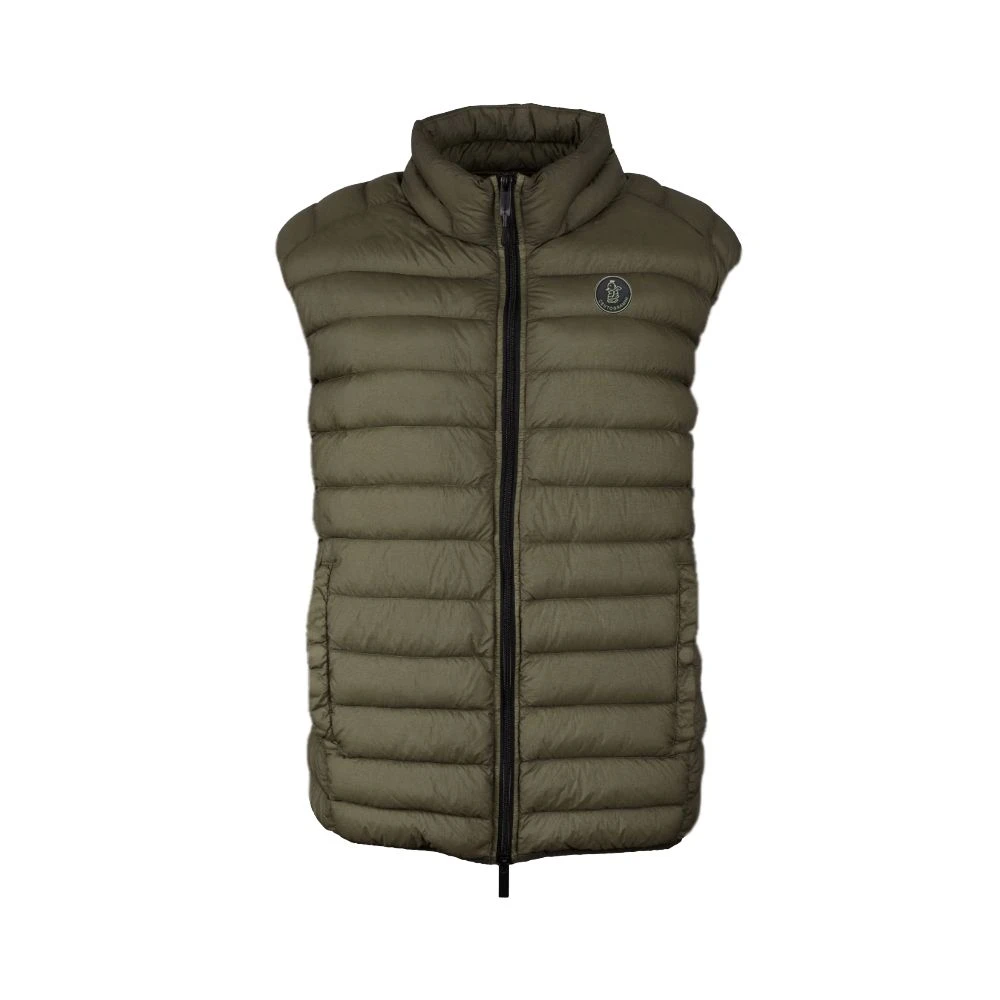 Gilet in Nylon Verde Smeraldo