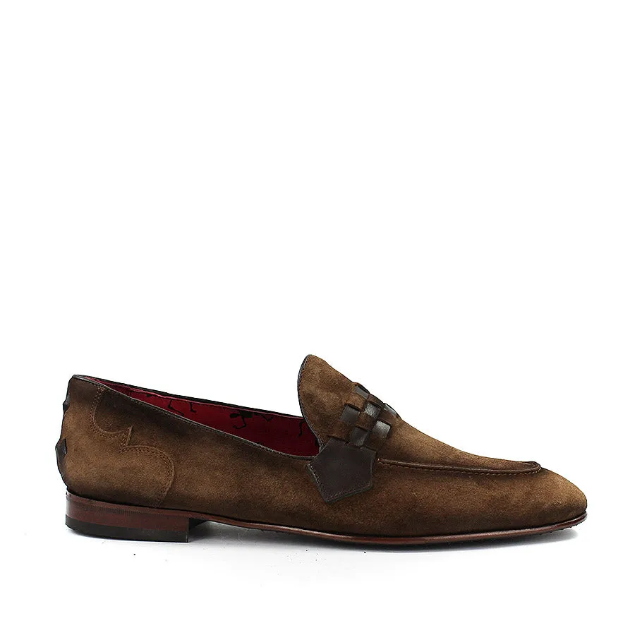 Jeffery West - Martini K380 Rum Crust Suede Loafers