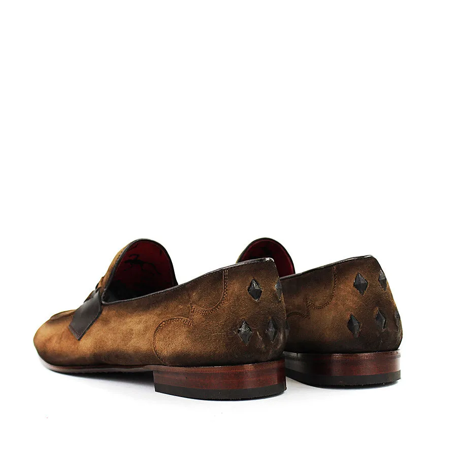 Jeffery West - Martini K380 Rum Crust Suede Loafers