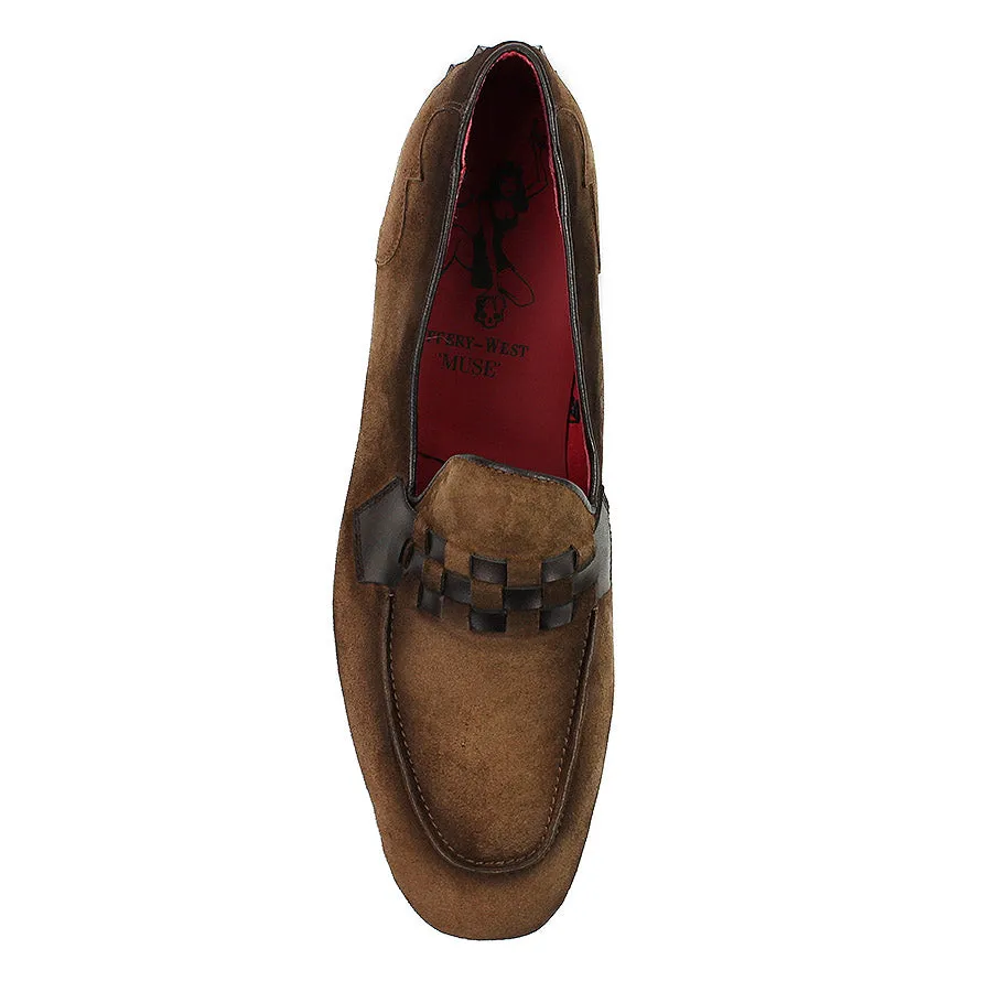 Jeffery West - Martini K380 Rum Crust Suede Loafers