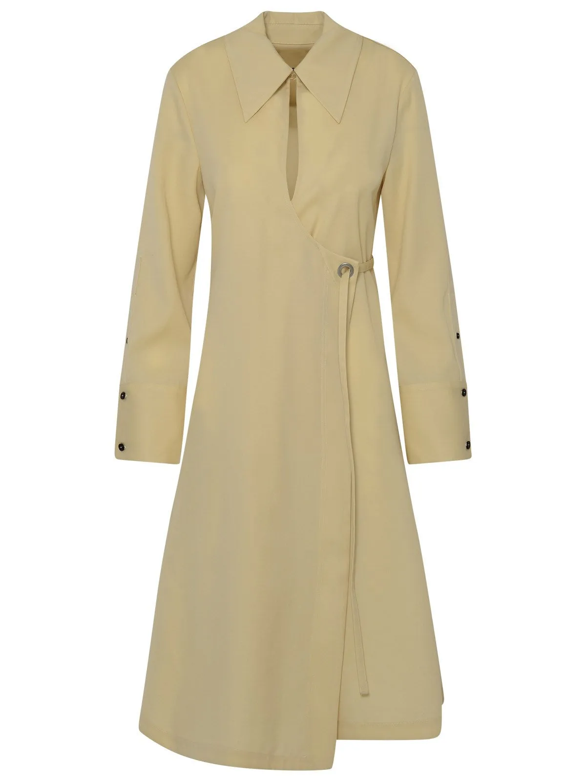 Jil Sander Long-Sleeved Tied-Waist Dress