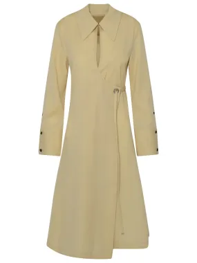 Jil Sander Long-Sleeved Tied-Waist Dress