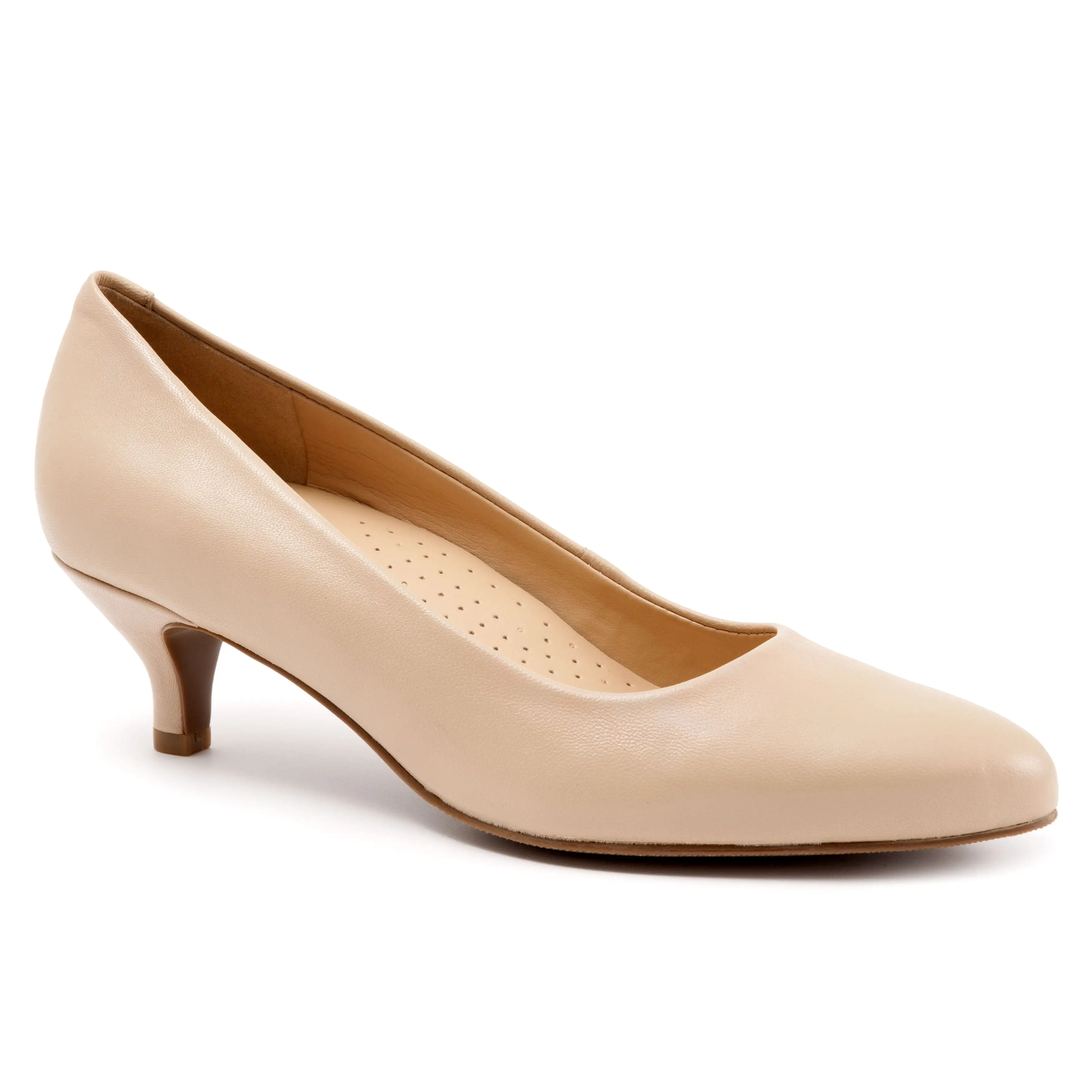 Kiera Nude Kitten Heel Pumps