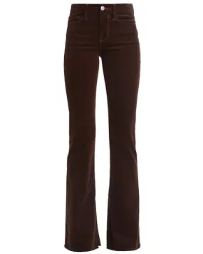 Le Crop Mini Bootcut Jean in Espresso Corduroy