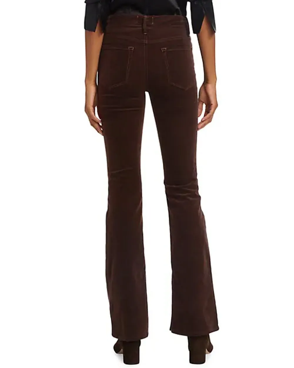 Le Crop Mini Bootcut Jean in Espresso Corduroy