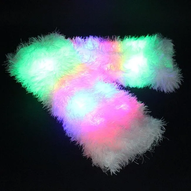 Light up Furry Leg Warmers