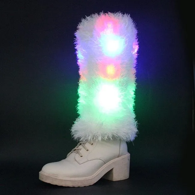 Light up Furry Leg Warmers