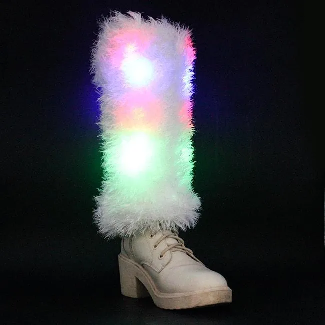 Light up Furry Leg Warmers