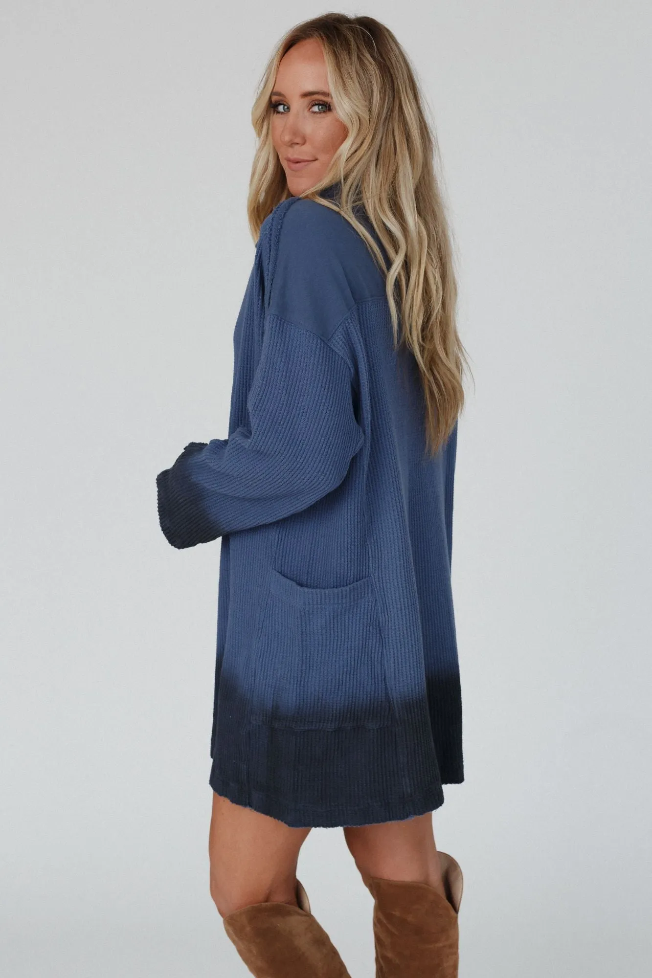 Malibu Ombre Thermal Top - Blue