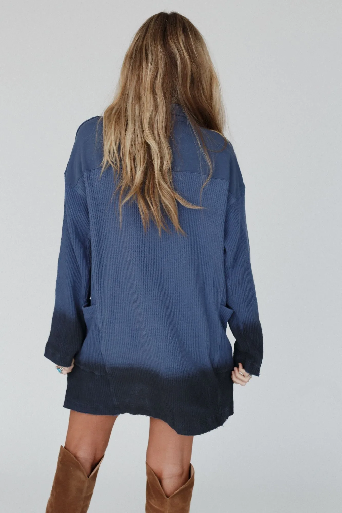 Malibu Ombre Thermal Top - Blue