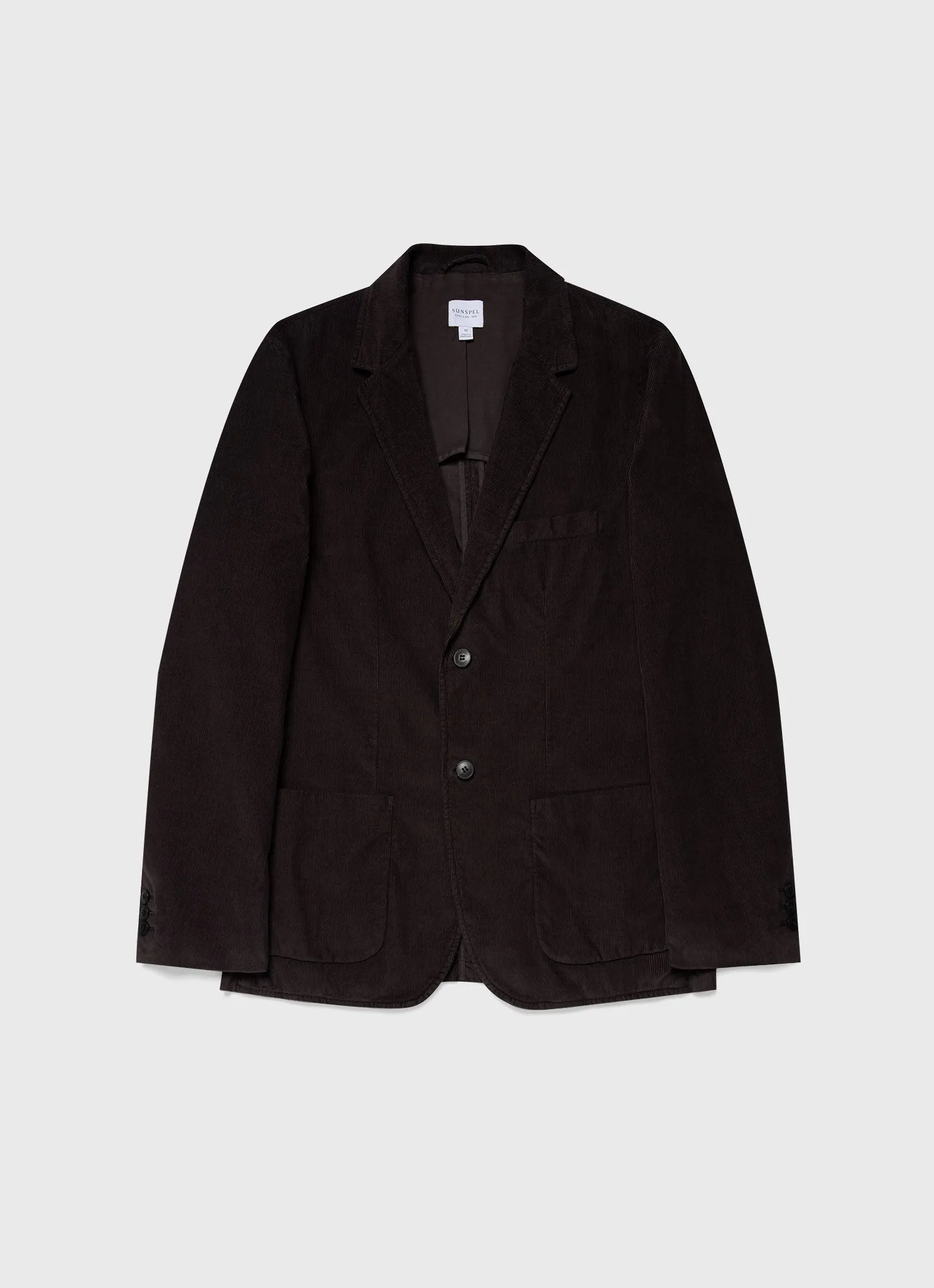 Men's Fine Corduroy Blazer in Coffee